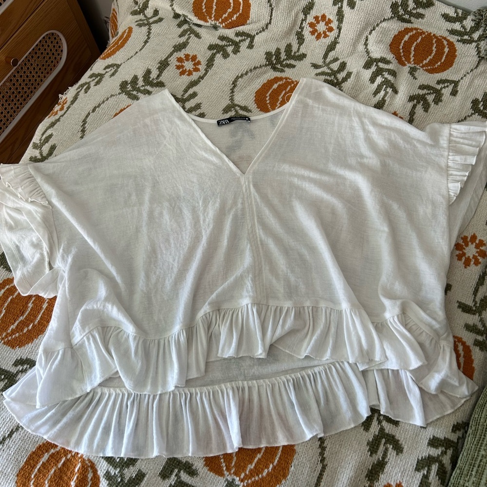 Zara ruffle top